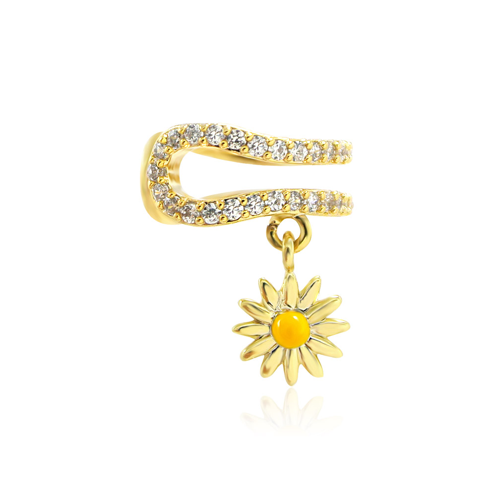 Dangle Daisy Flower Dainty Minimalist Wrap